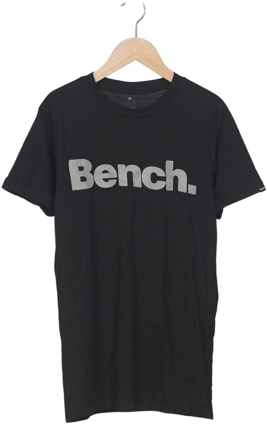 Bench. Herren T-Shirt, Schwarz, Gr. S, Baumwolle - Second Hand