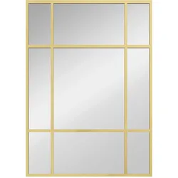WANDSPIEGEL Glas Metall Gold
