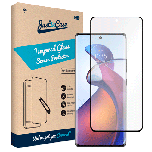 Just in Case Gehärtetes Glass Edge To Edge Displayschutzfolie Motorola Edge 30 Fusion