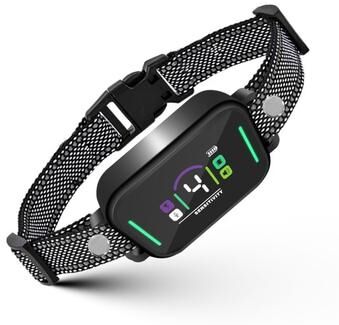 Inspired Deals Premium Color Screen Dog Bark Trainer, Anti Barking Behavior Control black
