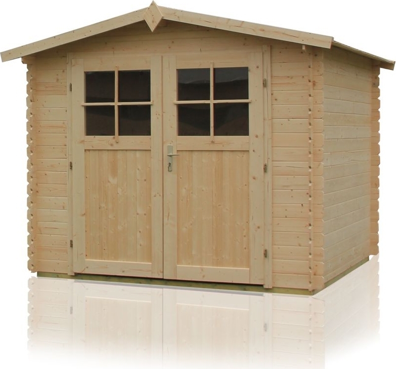 Gartenhütte Sommerruhe 3 - 3,40 x 3,40 Meter aus 28 mm Blockbohlen