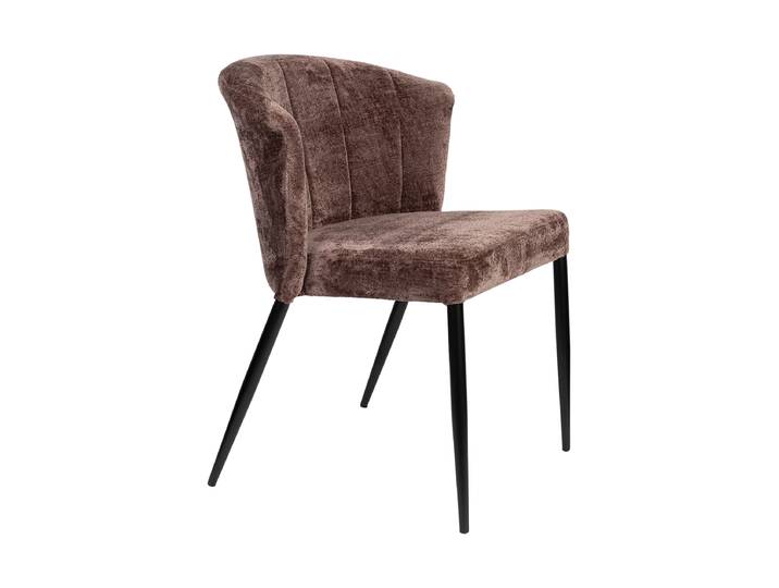 Hochwertiger Design Stuhl „Georgia“ Leder Purple Dutchbone