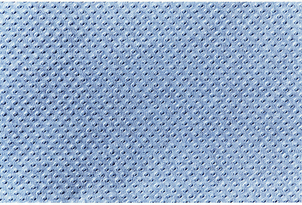 kaiserkraft Putz- und Wischrolle, Zellstoffmix, 2-lagig, blau, VE 1 Rolle, 1000 Blatt/Rolle, ab 10 Stk