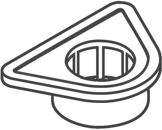Hansgrohe Befestigungsplatte Spültischmischer 97523000