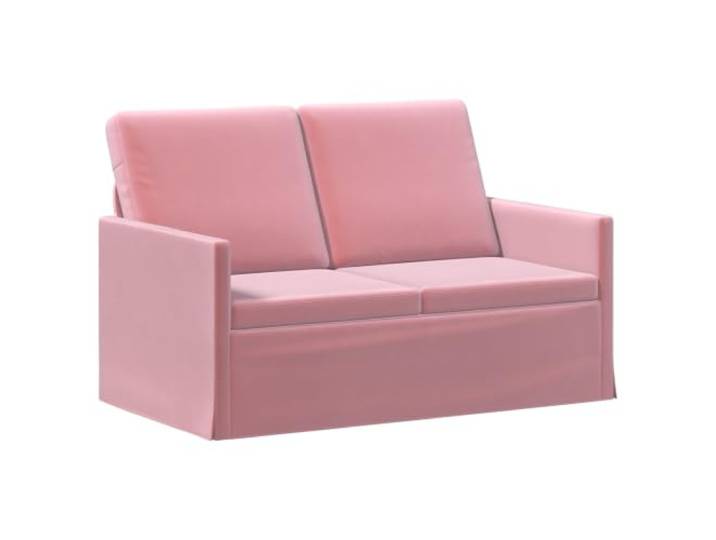 vidaXL 2-Sitzer Sofa Rosa 130 x 81 x 82 cm Samt (V)