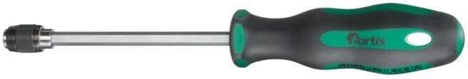 FORTIS Bit-Handhalter 1/4" Chrom-Vanadium-Stahl Schnellwechselfutter ; E/D/E (4317784730365)