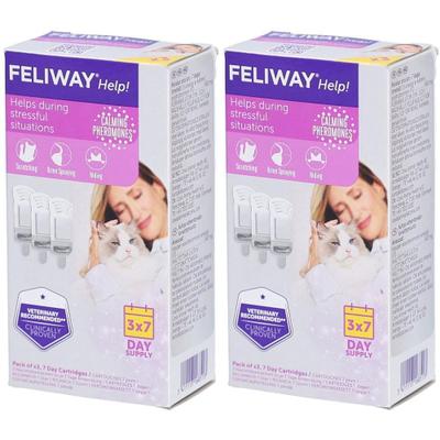 Feliway Help Nachfüllset f.Katzen 2x 2x3x340 mg Suspension für einen Vernebler