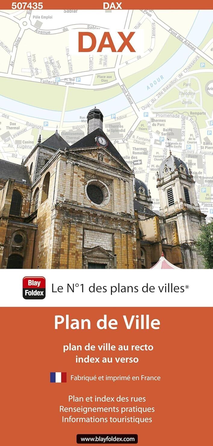 Dax, Landes - Plan de ville   Blay Foldex