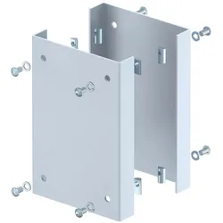 OBO 6290422 Anfahrschutz für Industriesäule 250x166x33mm Stahl weißaluminium RAL 9006 ISS160160AS WA