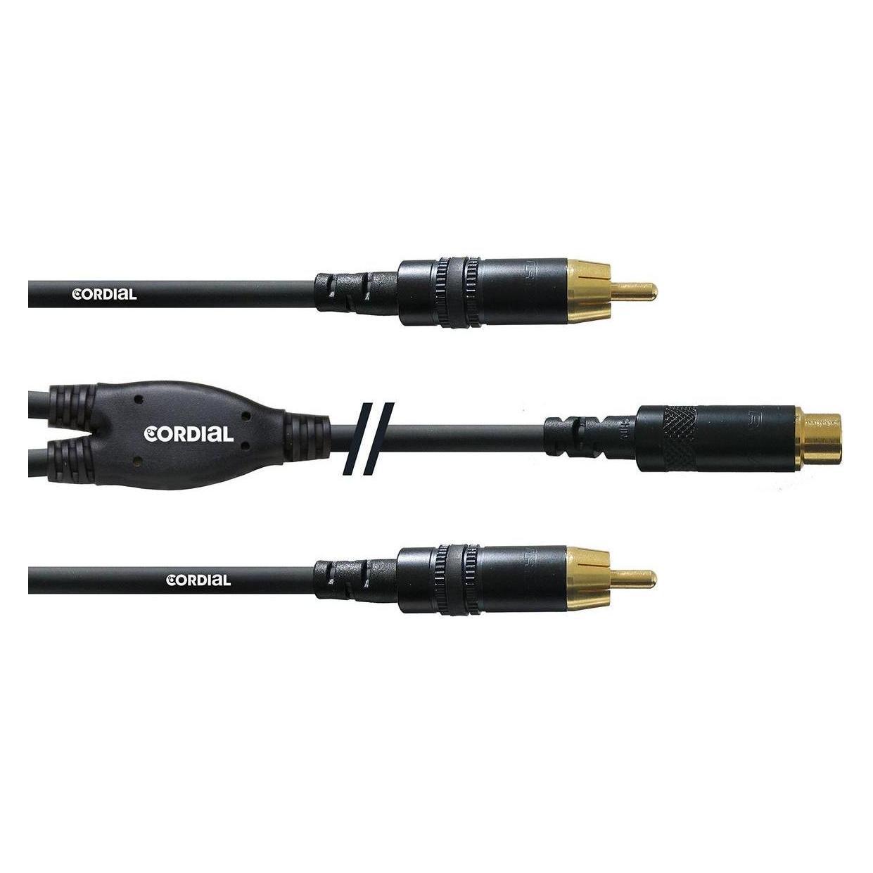 Cordial CFY ECC - Y-Adapterkabel / Cinch-Splitter (0.30 m, Cinch Kabel) (CFY 0.3 ECC)