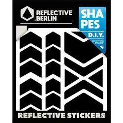 Reflective Berlin Reflexaufkleber Shapes schwarz Chevrons