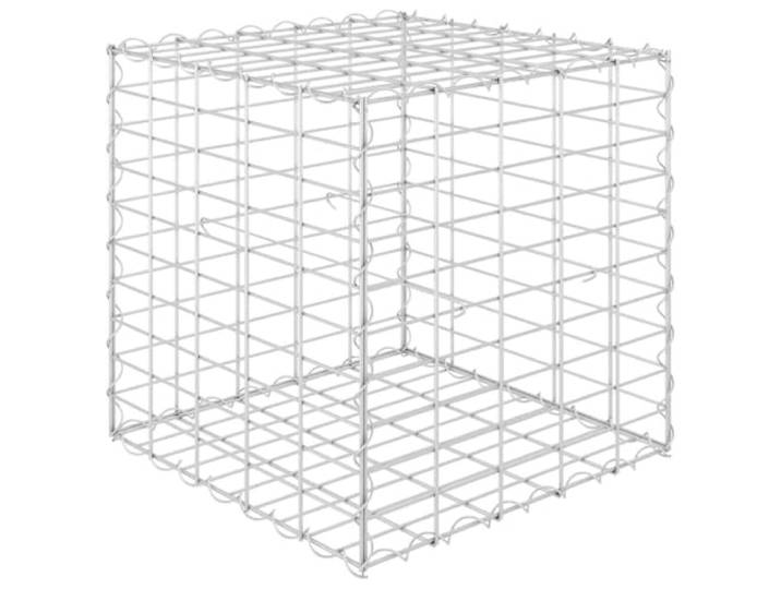 vidaXL Lit surélevé Cube à Gabion Fil d'acier 50x50x50 cm