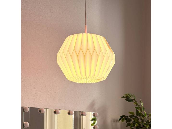 OSRAM Hängeleuchte Decor Paper Gem, dimmbar, weiß / opal, für Wohn- / Esszimmer, Papier / Lunolit / Lunopal