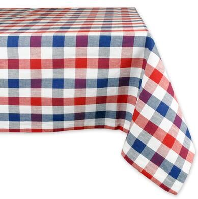 DII Checkers Kitchen Tablecloth