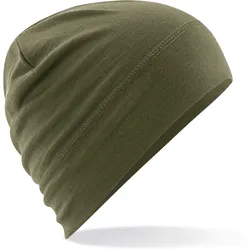 Beechfield Unisex Merino Beanie B370 military green one size