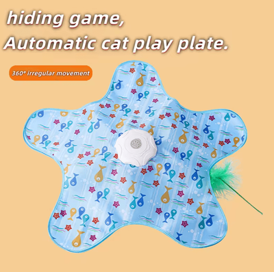 Inspire Curations WhirlHide Interactive Hunting Toy Automatic Cat Toy For Endless Chase & Surprise Play fish B