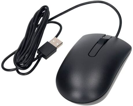 Ratón Dell MS116 Cableado USB, Negro, Nuevo