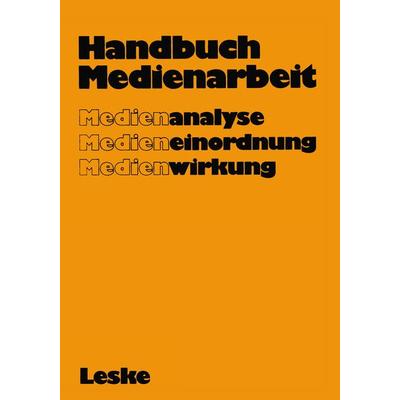 Handbuch Medienarbeit, Taschenbuch von Gerd Albrecht, VS Verlag für Sozialwissenschaften, 978-3-8100-0247-1