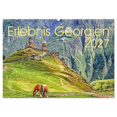 Erlebnis Georgien (Wandkalender 2027 DIN A2 quer), CALVENDO Monatskalender