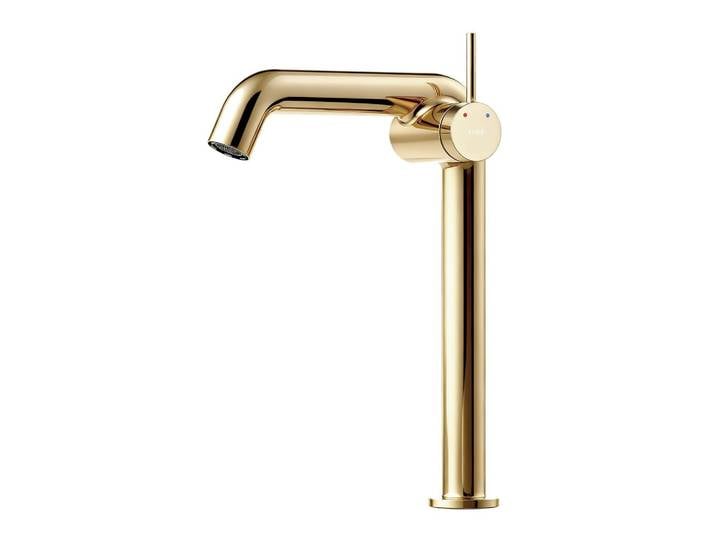 WASCHTISCHARMATUR Wasserzulaufrohr aus Edelstahl Champagnergold 26cm