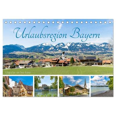 Urlaubsregion Bayern (Tischkalender 2027 DIN A5 quer), CALVENDO Monatskalender