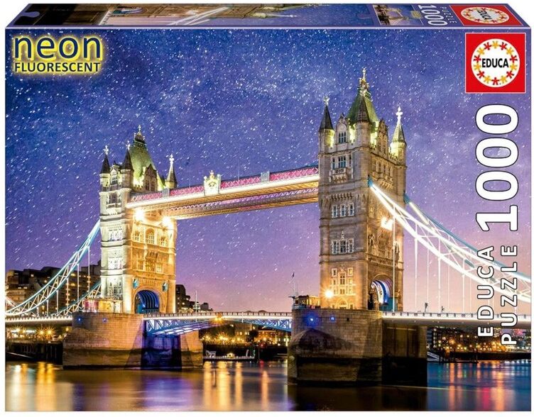 Puzzle 1000 pcs Neon Tower Bridge, London - Educa