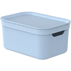 Box ALVRA mit Deckel (BHT 26,50x13,30x18,50 cm) - blau - BHT 26,50x13,30x18,50 cm
