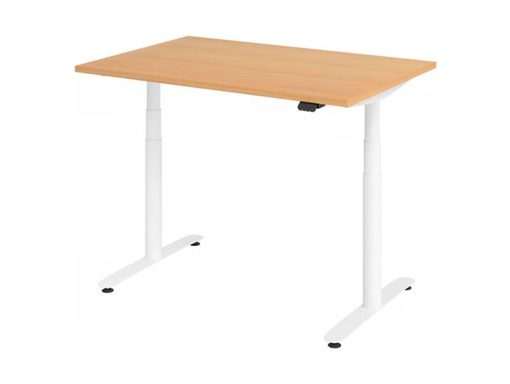 XDLR 12 W Schreibtisch 120 x 80 elektrisch höhenverstellbar Buche