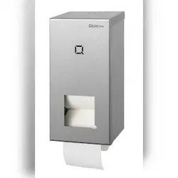 Qbic-line 2-Rollenspender kernlose Rollen Edelstahl - Artikel 7260