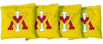 Skip's Garage Virginia Military Institute Yellow Cornhole Bags