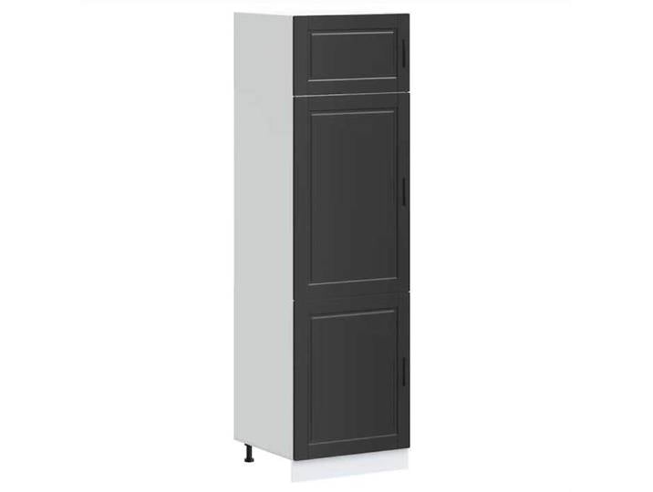NOUVEAU Armoire de cuisine Porto noir Bois d'ingénierie - VIDAXL - Meuble de cuisine &1_23497