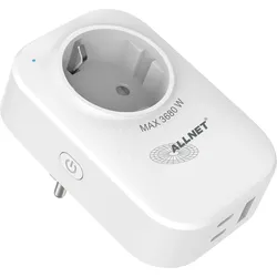 ALLNET ALL3079 - Schaltbare WLAN-Steckdose, USB, mit Messung