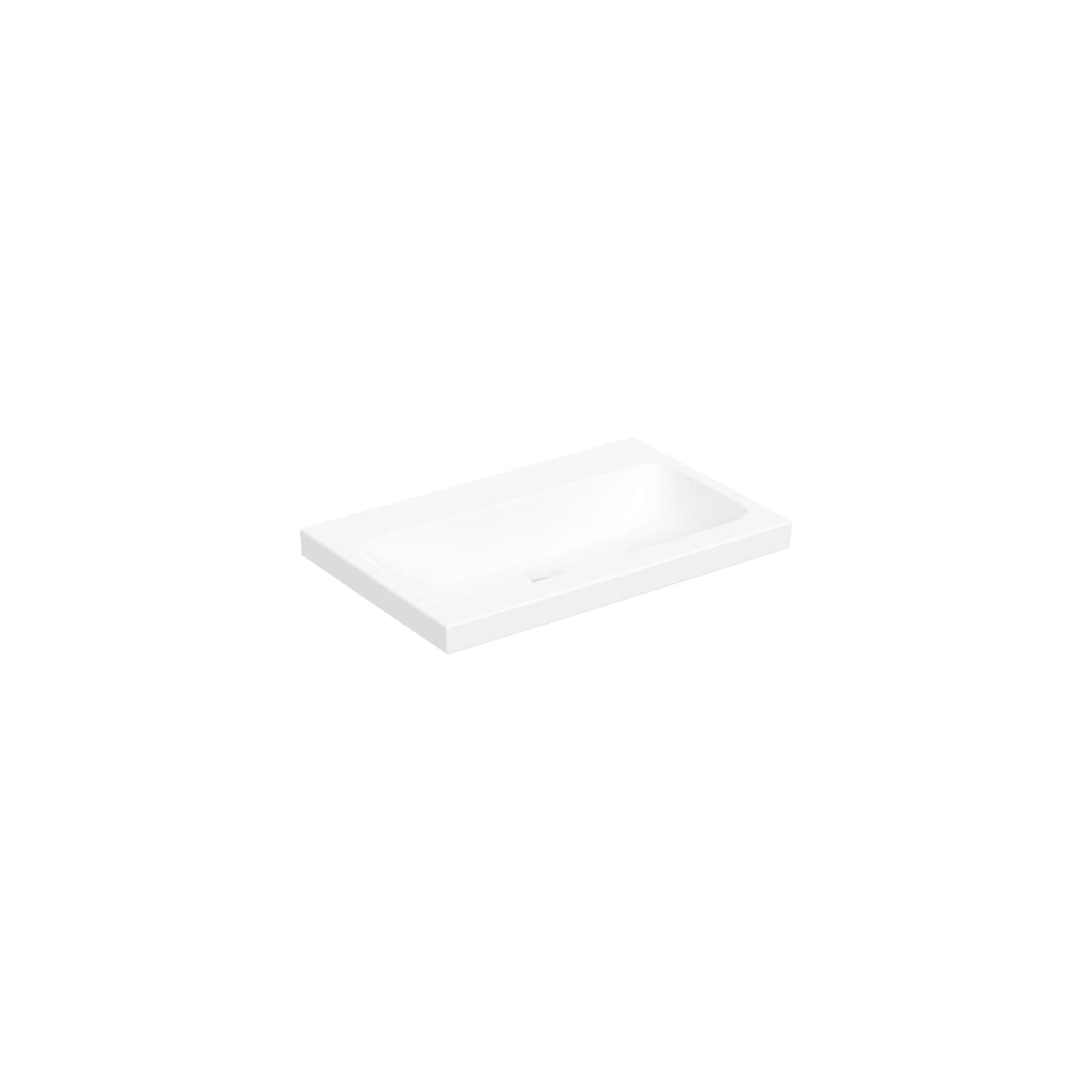 Geberit Aufsatzwaschtisch iCon 75x48cm, o HL, o Ü, f Arb.Pl., w K-Tect (501848008)