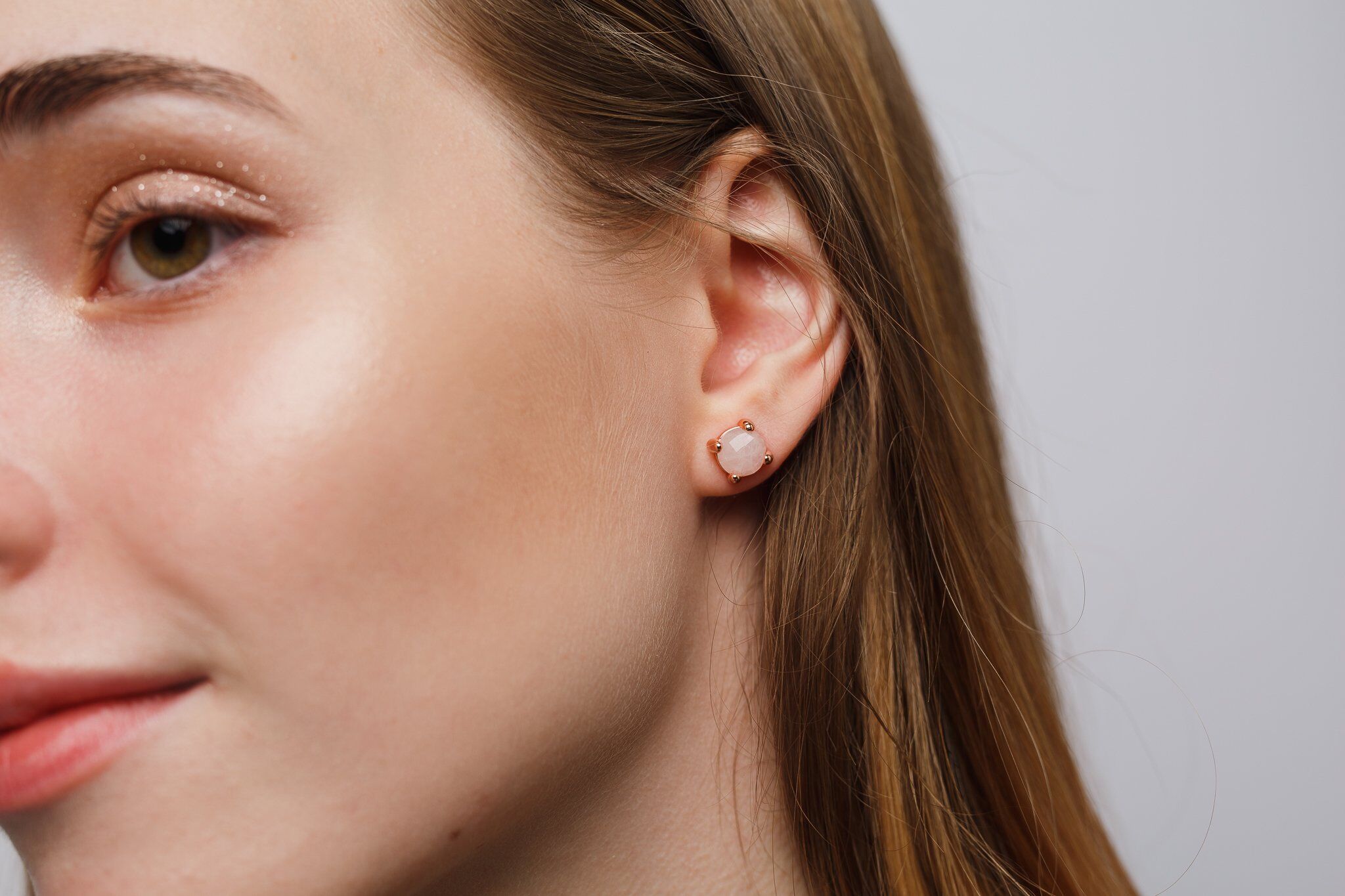 NEORE Eden Rose Quartz Earrings
