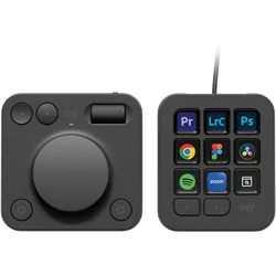 Logitech Mx Creative Console (Ohne Tastaturlayout, Kabelgebunden), Tastatur, Grau
