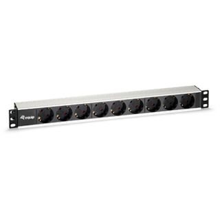 1.80m Equip 19" Steckdosenleiste Aluminium 9 (333292)