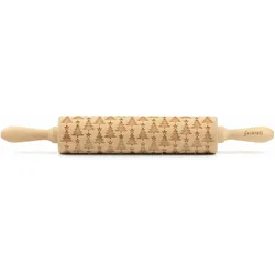 Folkroll Christbaum, gross, 43 cm, Wallholz, Braun