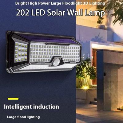 Uplifted Finds 202 LED Solar Induction Wall Lamp   IP65 Waterproof Human Body Sensor Security Light With 3 Modes 202 LED Solar Induction Wall Lamp   IP65 Waterproof Human Body Sensor Security Light With 3 Modes
