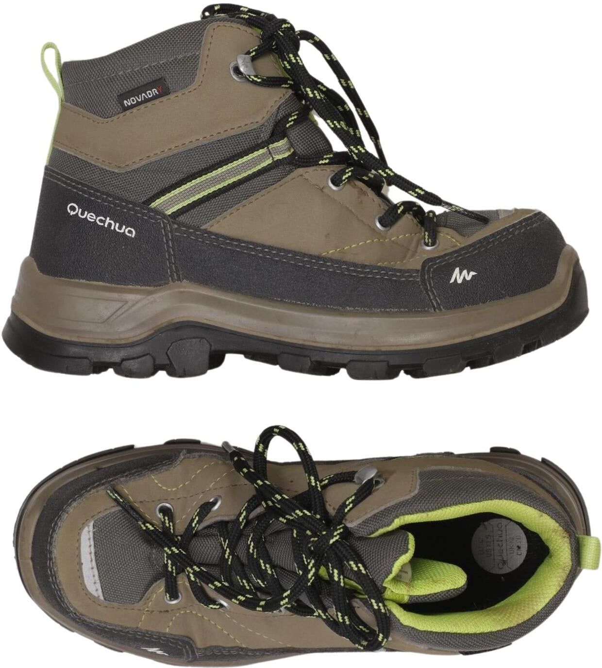 quechua Mädchen Kinderschuh, Neon, Gr. EU 32, Kunstleder - Second Hand