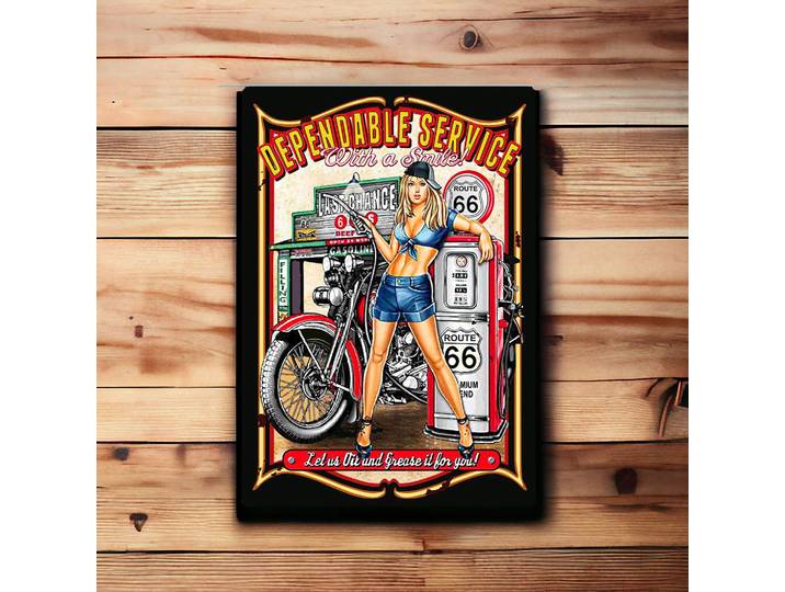 Plaque publicitaire Dependable Servie
