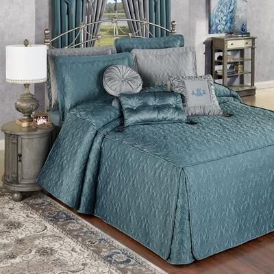 Touch of Class Cambridge Classics Grande Bedspread Blue Shadow, Queen, Blue Shadow