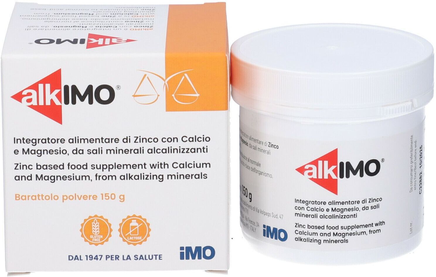 IMO SpA Alkimo Integratore Alimentare Calcio Magnesio Zinco 150 g