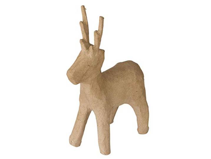 Creativ 100263 22,5 cm Papier Mache Ree Herten Staand, Beige