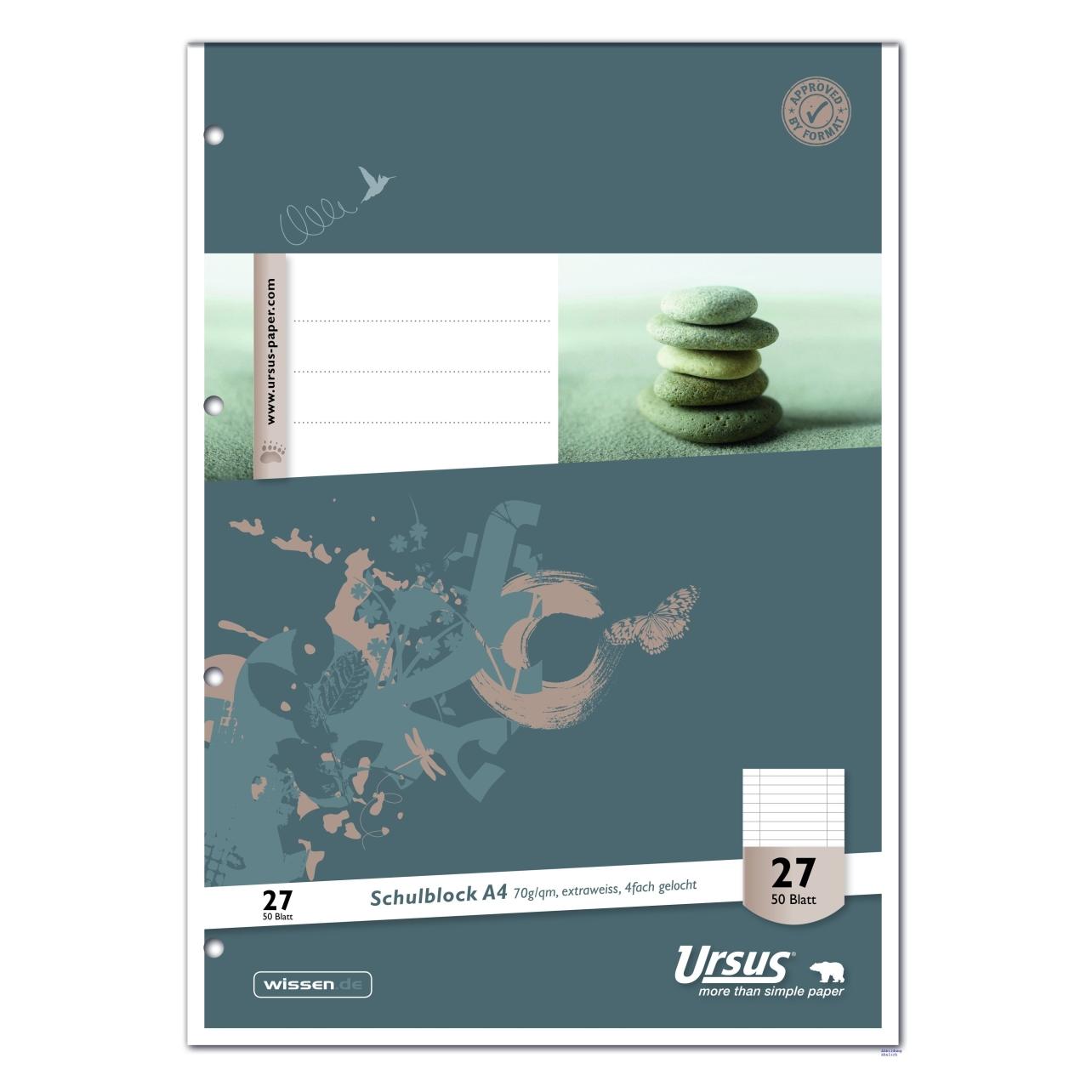 Staufen 10 Briefblöcke Style gelocht DIN A4 liniert Lineatur 27 (A4, Liniert) (040450027)