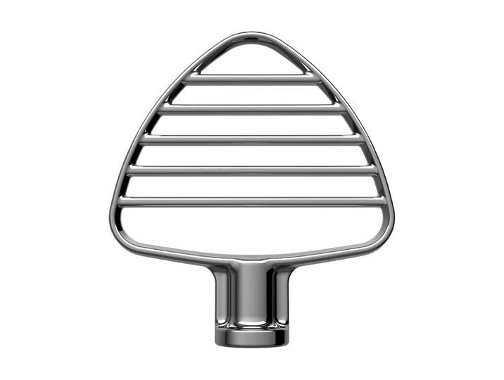 Flachrührer KITCHENAID 5KSMPB5SS , silber, Edelstahl, Küchenmaschinen-Rührelemente, Flachrührer, Präziser Rührhaken für optimale Teigergebnisse