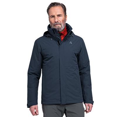 Regenjacke SCHÖFFEL "Jacket Gmund M", Herren, Gr. 58, blau (navy blazer), Web, Obermaterial: 100% Polyester, normal, Jacken Regenjacke, winddicht, wasserabweisend, atmungsaktiv, Übergangsjacke