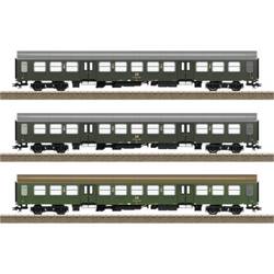 TRIX H0 23180 H0 3er-Set Personenwagen Halberstädter der DR