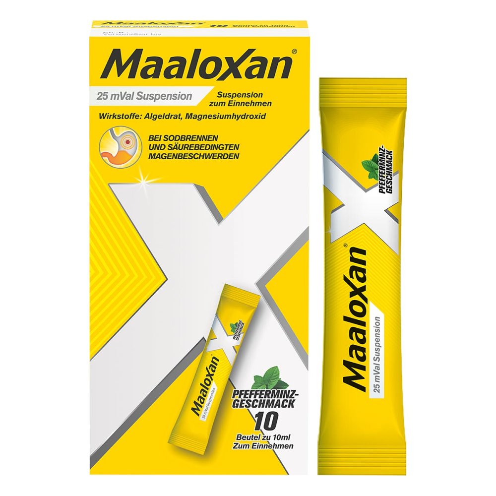 A. Nattermann & Cie GmbH MAALOXAN Suspension bei Sodbrennen mit Magenschmerzen 02411032