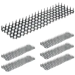 Relaxdays Dornengitter 6er Set Schwarz