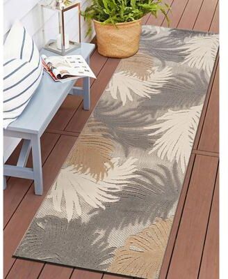 World Rug Gallery Tropical Floral Indoor/Outdoor Area Rug